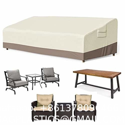 Custom Outdoor Easy-Going Furniture Covers UV Protection Dust Waterproof Patio Table Cover For Sofa Seats Tables