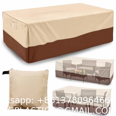 Custom Outdoor Easy-Going Furniture Covers UV Protection Dust Waterproof Patio Table Cover For Sofa Seats Tables