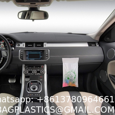 Biodegradable Disposable Car Trash Bags PLA Self Adhesive Portable Leak Proof Vomit Bags White Cartoon Trash Bags