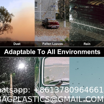 Disposable Car Covers，12.5 x 21.7ft Universal Clear Plastic Car Cover，Disposable Full Exterior Covers Elastic
