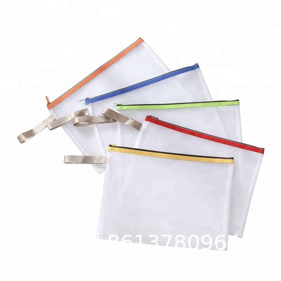 Sustainable Zipper Checkered Document Bag, Archives, Documents, Supplies, Bills, Inspection Data, Dustproof Storage
