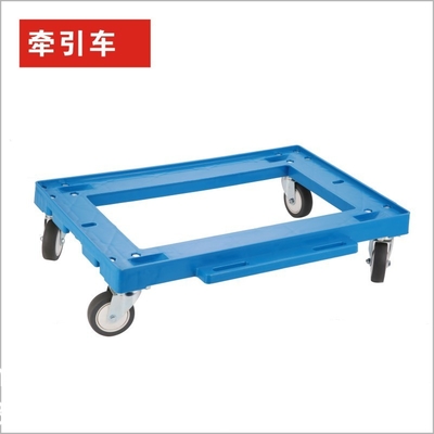 Trailer, Storage Container, Nesting and Stackable Plastic Storage Box with Lid Attached, Clear Tote for Garages, Closets, and Moving