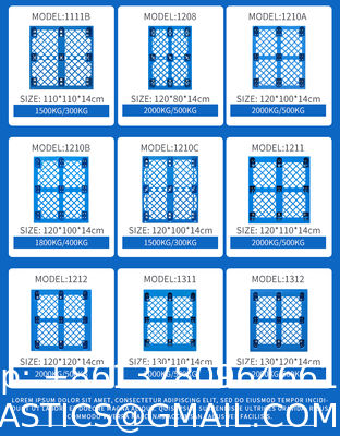 Cheap Durable Plastic Pallet Nestable Light Duty Nine Feets Single Sided Grid Used Recycled Plastic Pallet For Sale
