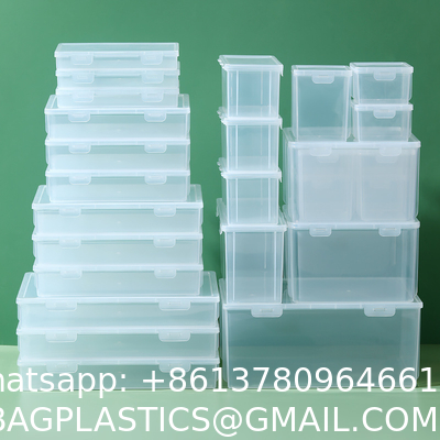 Sustainable Household Simple Large-Capacity Translucent Sticky Note Flip Storage Box Square Card Accessories Stationery Desktop Storage Box With Lid