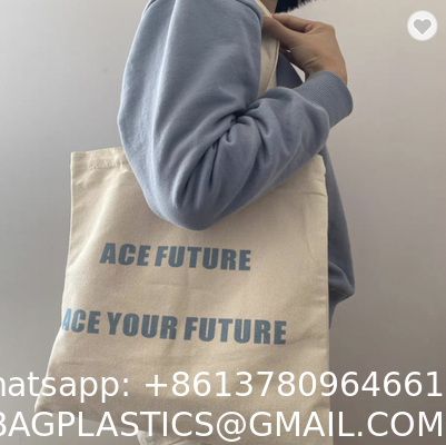 Sustainable Eco Friendly Custom Logo Shopping Handbag Eco-Friendly Reusable Groceries Tote 100% Natural Organic Cotton Canvas Bag