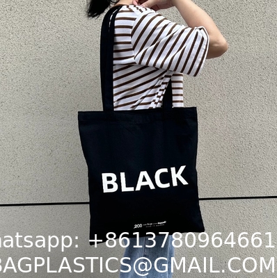 Customised Reusable Shopping Cotton Tote Bag Personalised Blank Canvas Bag Large Capacity Sturdy Durable Shopping Bag