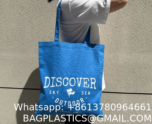 Customised Reusable Shopping Cotton Tote Bag Personalised Blank Canvas Bag Large Capacity Sturdy Durable Shopping Bag