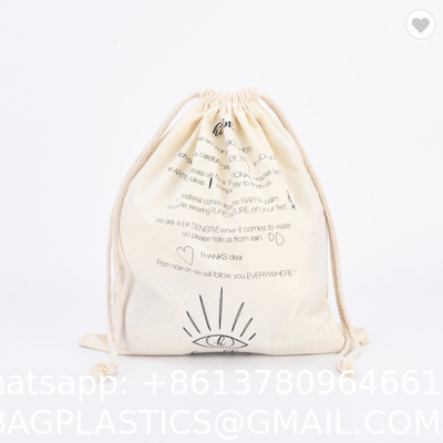 Personalized Colorful Small Muslin Cotton Fabric Bag Drawstring Pouch Wholesale Sublimation Cotton Tote Bags With Custom Printed Logo Shopper Bag Reusable Zipper Canvas Shopping Bags