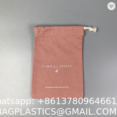 Multicolor Recyclable Cotton Produce Bags Drawstring Canvas Fabric Candy Bags OEM Pantone Color Printed Cotton Drawstring Pouch Draw String Gift Bag