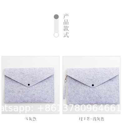 File Folders- Felt Folder Expanding File Folder Paper Envelope A4 Folders With Lanyard Felt file bag simple office data file bag storage bag storage bag student stationery bag folder