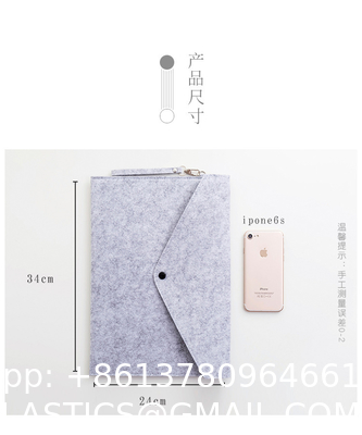 File Folders- Felt Folder Expanding File Folder Paper Envelope A4 Folders With Lanyard Felt file bag simple office data file bag storage bag storage bag student stationery bag folder