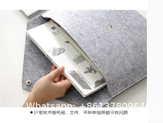 File Folders- Felt Folder Expanding File Folder Paper Envelope A4 Folders With Lanyard Felt file bag simple office data file bag storage bag storage bag student stationery bag folder