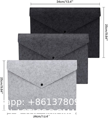 File Folders- Felt Folder Expanding File Folder Paper Envelope A4 Folders With Lanyard Felt file bag simple office data file bag storage bag storage bag student stationery bag folder