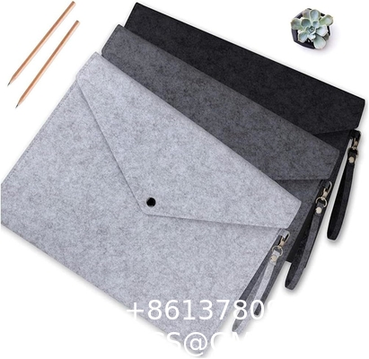 File Folders- Felt Folder Expanding File Folder Paper Envelope A4 Folders With Lanyard Felt file bag simple office data file bag storage bag storage bag student stationery bag folder