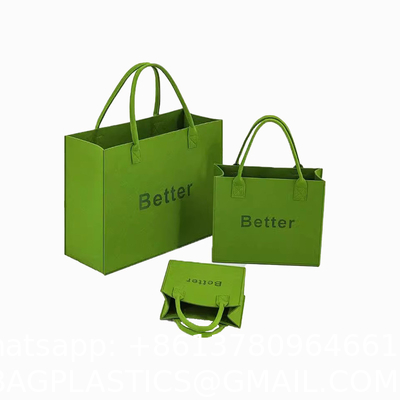 Shopping Felt Bag With Handles Grocery Tote Bags For Grocery Shopping Travel Study Gym Lunch Bag Commuter Handbags Book Storage Bags Eco-Friendly Bags