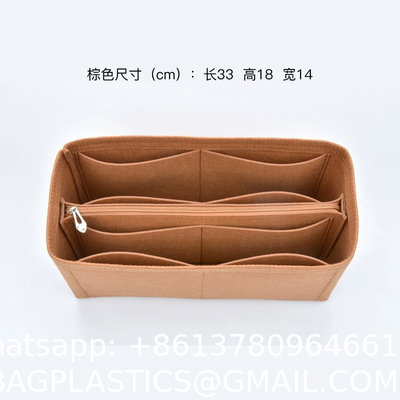 Purse Organizer Insert, Felt Tote Bag Organizer Insert With Sizes, Handbag Dividers For Inside Purse, Compatible With Long champ, Neverful, Speedy And More