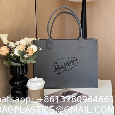 New Style Fashion Canvas Tote Bag With Long Rope Handle Colorful Laminated Cotton Magnetic Buckle Patterned Letters Tote Bag Letter Pattern Direct From Manufacturer Wholesale