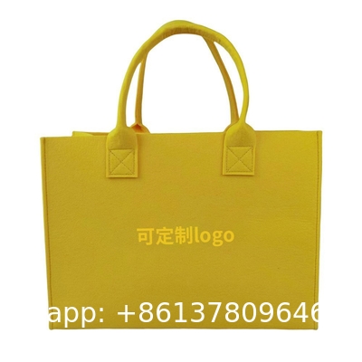 Logo DIY Personalized Grocery Bag Wholesale Shopping Bags Customization Cheap Handbags Casual Felt Women Shopping Handbags For Daily Use