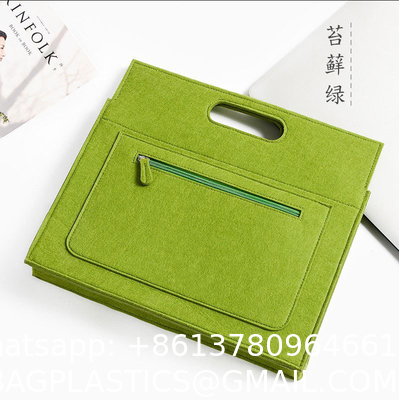 OEM Handmade Reversible Felt Storage Bag Embroidered Personalized Tote Bag Manufacturer'S Shopping Bag Wholesale Custom Simple Letter Logo Eco-Friendly Durable Multi-Scenario Suitable Felt Shopping