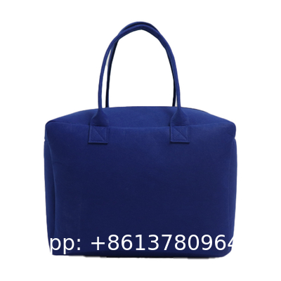 Cosmetic Bag Multi-Pocket Handbag Cartoon Felt Bag With Logo Fashionable Splicing Colors Accept Custom Logo Gift Tote Bag Felt Clothes Shopping Korean Fashion Bags