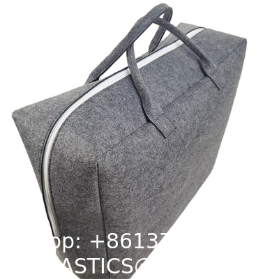 Cosmetic Bag Multi-Pocket Handbag Cartoon Felt Bag With Logo Fashionable Splicing Colors Accept Custom Logo Gift Tote Bag Felt Clothes Shopping Korean Fashion Bags