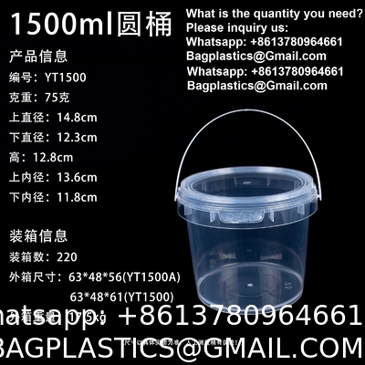 Pail With Handle, Plastic Cup, Plastic Bowl, Plastic Container, Plastic Pail, Plastic Container, Deli Container, Paint Pail