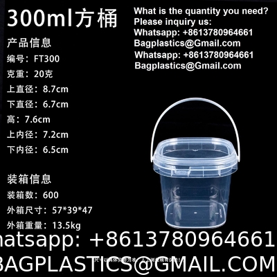 Pail With Handle, Plastic Cup, Plastic Bowl, Plastic Container, Plastic Pail, Plastic Container, Deli Container, Paint Pail