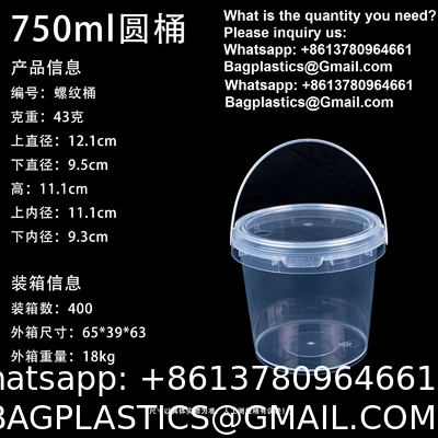 Pail With Handle, Plastic Cup, Plastic Bowl, Plastic Container, Plastic Pail, Plastic Container, Deli Container, Paint Pail