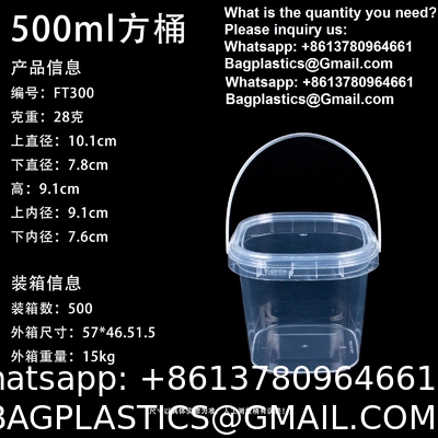 Pail With Handle, Plastic Cup, Plastic Bowl, Plastic Container, Plastic Pail, Plastic Container, Deli Container, Paint Pail
