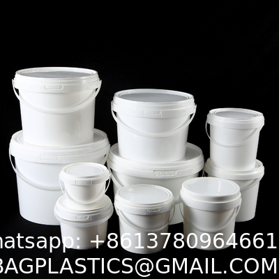 Clear Bucket With Lids - Plastic Food Storage Containers, Airtight Screw-On Lids - Freezer Safe Ice Cream Bucekts, Food Grade Reusable Containers For Kitchen