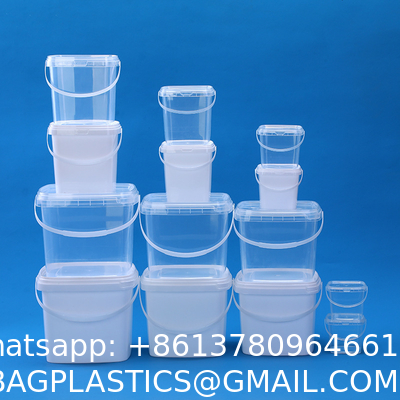 Plastic Deli Containers With Lids Ice Cream Containers Buckets Square Food Storage Containers Freezer Safe For Kitchen Party Drinks Snacks Fruits Desserts