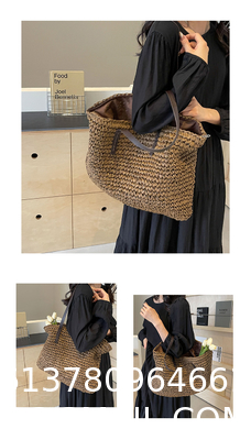 Crochet Raffia Tote Bag Kit Set For Beginners Beach Tote Bag For Women Beach Straw Handmade Bag Woven Rattan Bag For Women Raffia Yarn For Crocheting Raffia Paper Ribbons For Craft