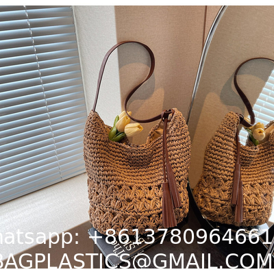 Crochet Tote Bags Summer Beach Bag For Women Vacation Mesh Knit Bag Hippie Bag Woven Knitted Shopping Bag Small Yarn Crochet Storage Bag