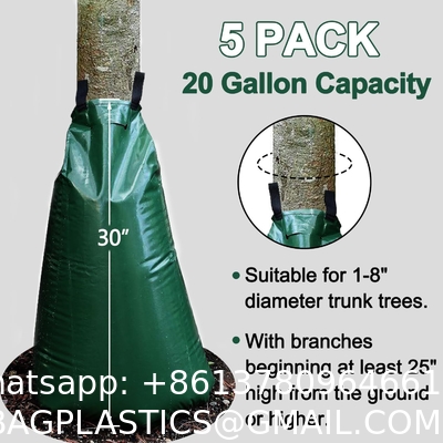 Tree Watering Bags Slow Release - Tree Watering Ring With 5L Automatic Rainwater Collection And Tree Watering System - Tree Drip Irrigation, Slow Release