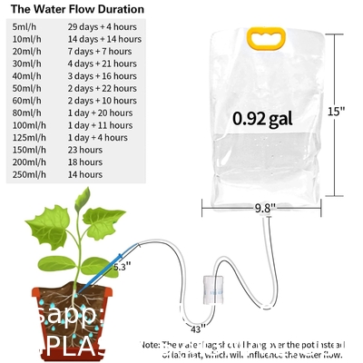 Self Watering System For Plants While Away On Vacation, Plant IV Water Bag, Indoor Plant Watering System Device, 30 Days Automatic Plant Waterer Drip Irrigation Kit For Potted Plants