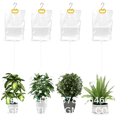 Self Watering System For Plants While Away On Vacation, Plant IV Water Bag, Indoor Plant Watering System Device, 30 Days Automatic Plant Waterer Drip Irrigation Kit For Potted Plants