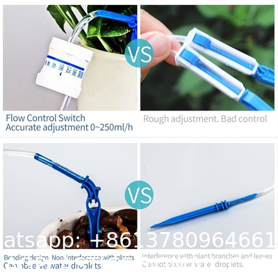 Extra Large Plant Drip Irrigation Bag Automatic Watering Bags Self Automatic Watering System Drip Irrigation Device With Adjustable Valve Switch For Gardening Flower Outdoor, Clear