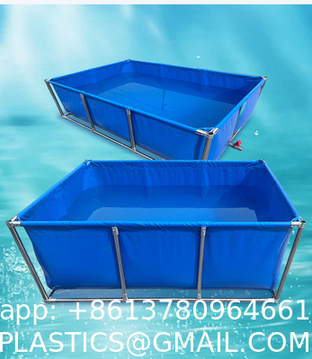 7000 Liters Diameter 3m X Height 1m Square/Round Fish Pond 1800 Gallon Foldable Plastic Tank Swimming Pool For Promotion
