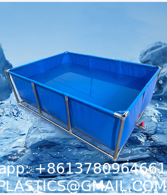 7000 Liters Diameter 3m X Height 1m Square/Round Fish Pond 1800 Gallon Foldable Plastic Tank Swimming Pool For Promotion