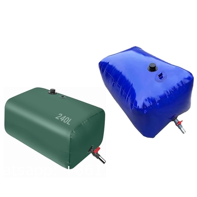sustainable Hot Selling Large Capacity 1000-Liter Portable Green PVC Water Storage Bladder Foldable Outdoor Camping Furniture Water Tank Use