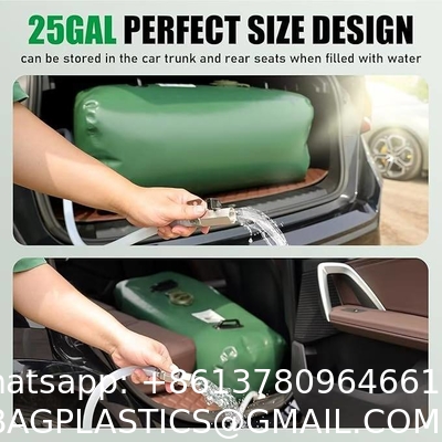 sustainable Hot Selling Large Capacity 1000-Liter Portable Green PVC Water Storage Bladder Foldable Outdoor Camping Furniture Water Tank Use