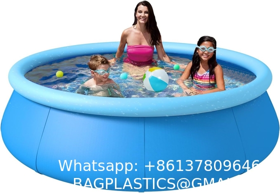 Inflatable Swimming Pool, Round Inflatable Pools Adult Above Ground, Blow Up Pool, Top Ring Summer Water Party Pools, Outdoor Pool For Backyard Family Size (10FT X 30INCH Inflatable Swimming Pool)