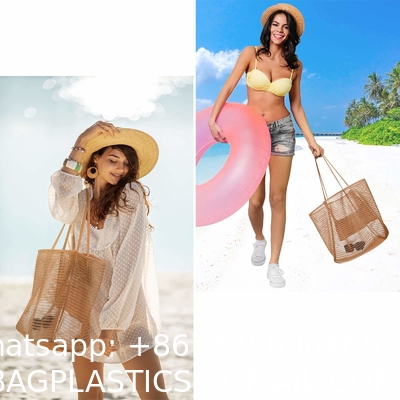 fashion tote bag, beach bag, Hot Sale Large Custom Logo Insulated Tote Foldable Bolso De Playa Eva Mesh Beach Bag Shoulder Handbag Beach Storage Bag