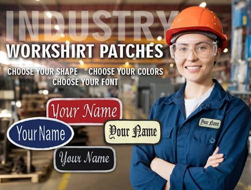 Name Patches Uniform Patches Work Shirt Patches Embroidered Patches Custom Logo Patches  Embroidery Patches Woven Patches Woven Hat Patches Embroidered Clothes Patches Fashion Logo Patches