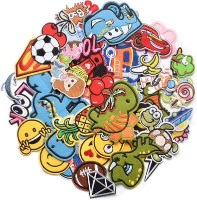 Embroidery Letters Patches Route 66 Sew Iron On Applique Black White Embroidered Patch Badges For DIY Bag Jeans Hat T Shirt