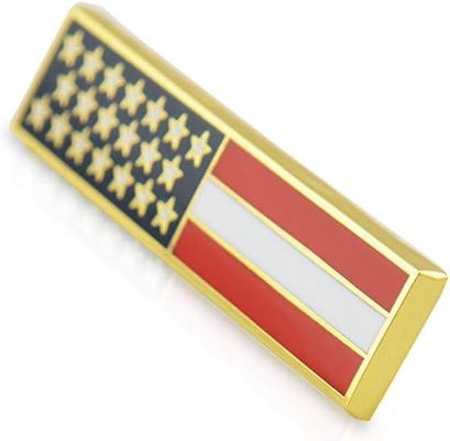 Emergency Medical Technician "EMT" Lapel Pin Set American Flag Uniform Pin For Police and Firefighters Metal Name Badges Engraved Metal Police Fire Military Better Badges
