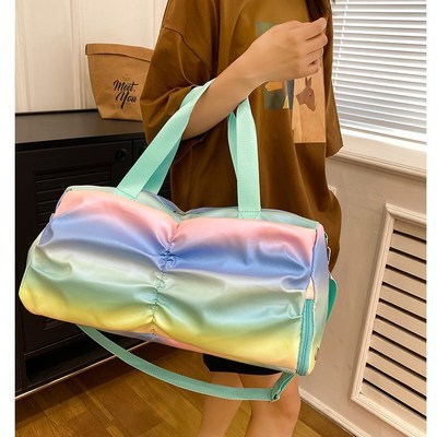 Travel Duffle Bag, Waterproof Sport Tote Gym Bag For Women Men, Overnight Weekender Carry On Bag With Wet Pocket