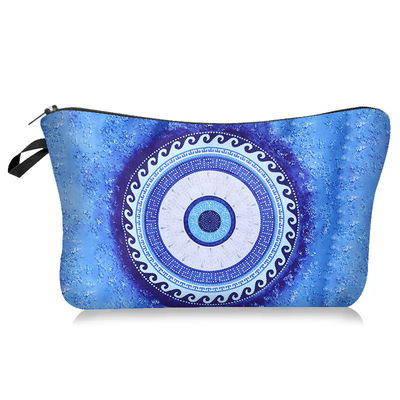 Manufacturers Wholesale Printed Devil Eye Cosmetic Bag High Quality Waterproof Portable Storage Ladies Large Capacity Clutch Bag
