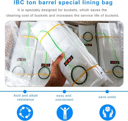 IBC Tote Cover,IBC Water Storage Tank Liner Bag For 275 Gallon,20c Thickness Clear Protective Liner Bags,Protection Accessories For 1000L Rain Catcher Barrel(Only Lining Bag)