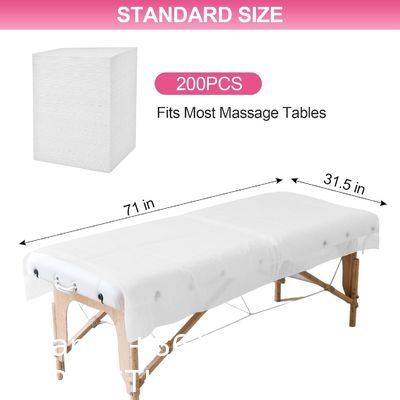 Eco-Friendly Medical Nonwoven Fabric Disposable Waterproof Hospital Bed Sheet Disposable Sheets Sheets Waterproof Massage Table Sheets Non Woven Fabric SPA Bed